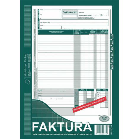 Druk MiP Faktura Brutto A4/80